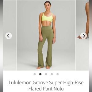 Lululemon Groove Super-High-Rise Flared Pant Nulu - 6